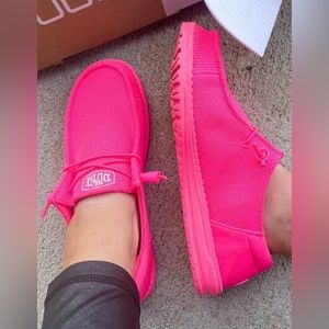 Hot Pink Wendy Hey Dude Shoes NWOT